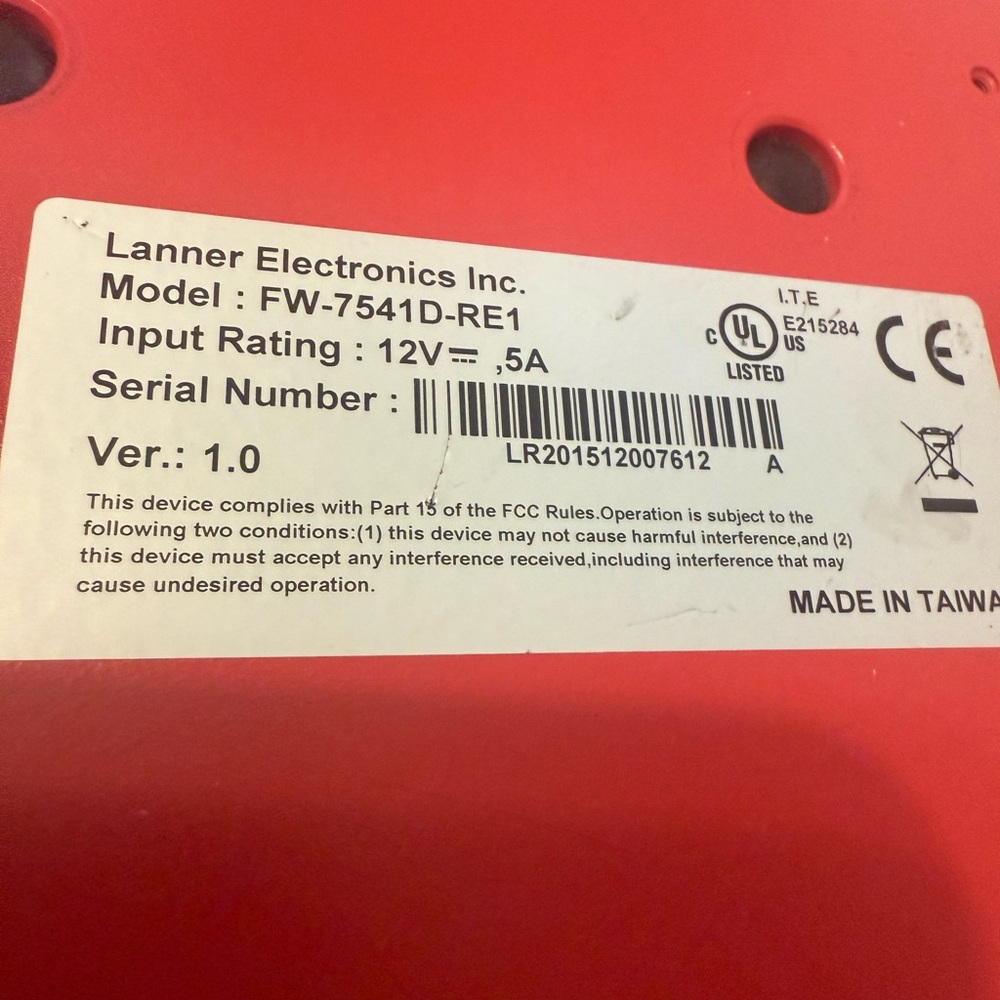 Red Wired Router - Picture 7 of 9